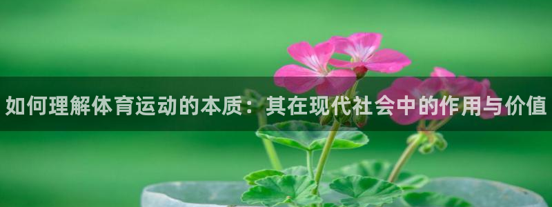 JJB竞技宝官网下载招商电话号码：如何理解体育运动的本质：其