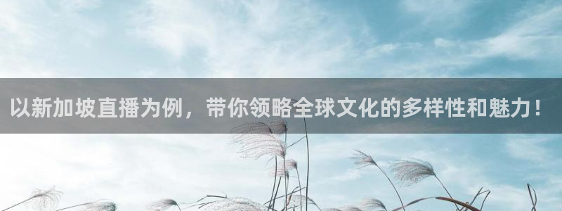 松鼠网官方下载：以新加坡直播为例，带你领略全球文化的多样性和魅力！