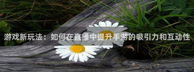 松鼠体育：游戏新玩法：如何在直播中提升手游的吸引力和互动性